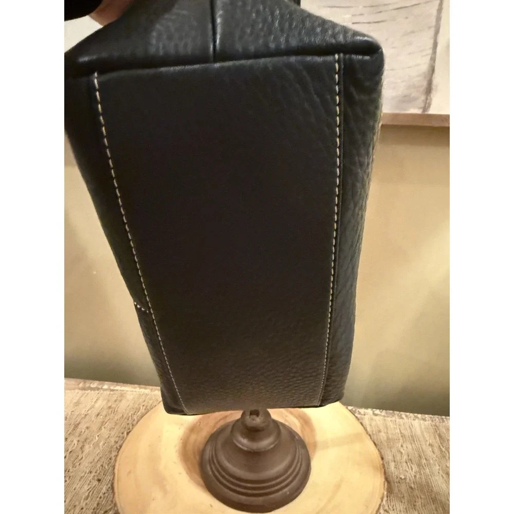 Dooney & Bourke Dillen Double Pocket Black Pebbled Leather‎ Hobo Bag & Wallet